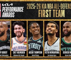 九游体育-NBA官宣最佳防守阵容：文班全票携戈贝尔领衔一防 热巴领衔二防